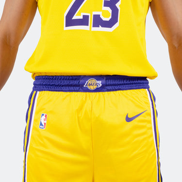 Short jaune des Lakers de Los Angeles pour hommes